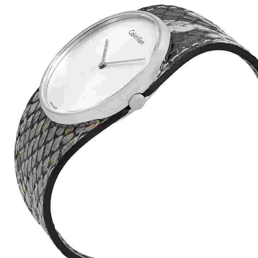 Womens Wristwatch Calvin Klein CK SPELLBOUND K5V231L6  Leather Black