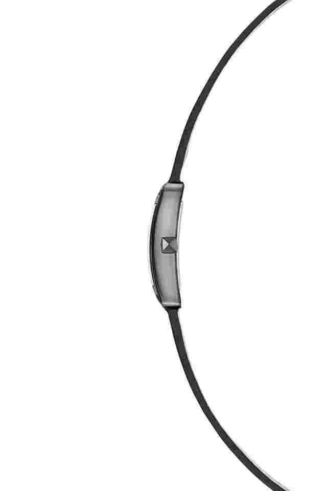 Rebecca Minkoff Moment 2200085 Silver Tone Snake Print Leather Wrap Watch