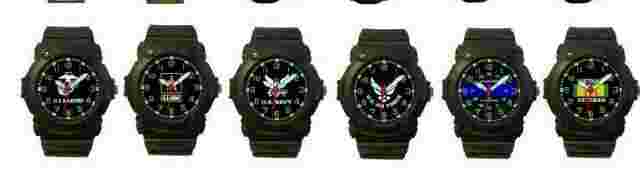 1  AQUAFORCE ANALOG QUARTZ WATCH 60M Water Resistant 24hr time #24A US (Marines)