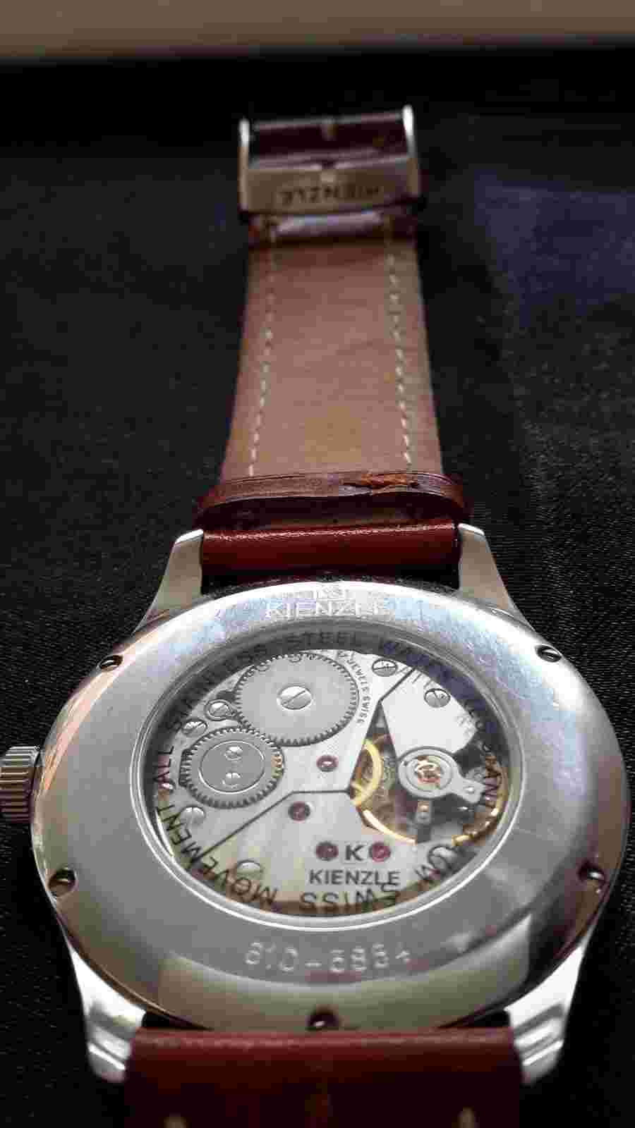 KIENZLE  SWISS  OPEN BACK   WATCH  FOR MEN