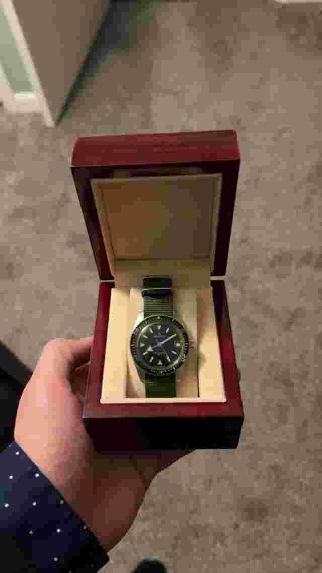 Vintage HELBROS Skin Diver Automatic Watch West Germany All Original 1960s