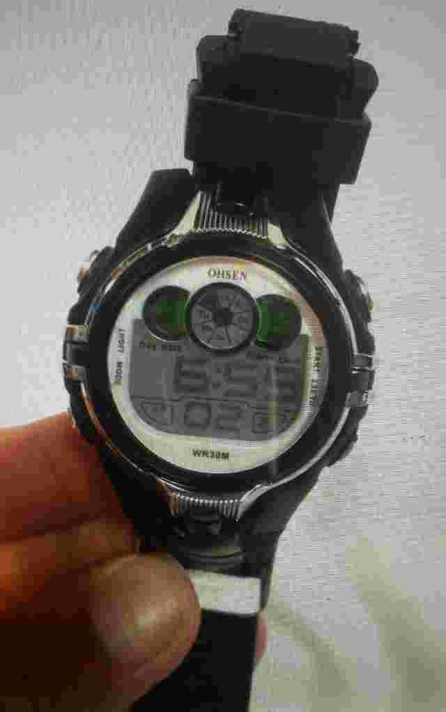 Black OHSEN LED Digital Wrist Watch - Mens/Boy