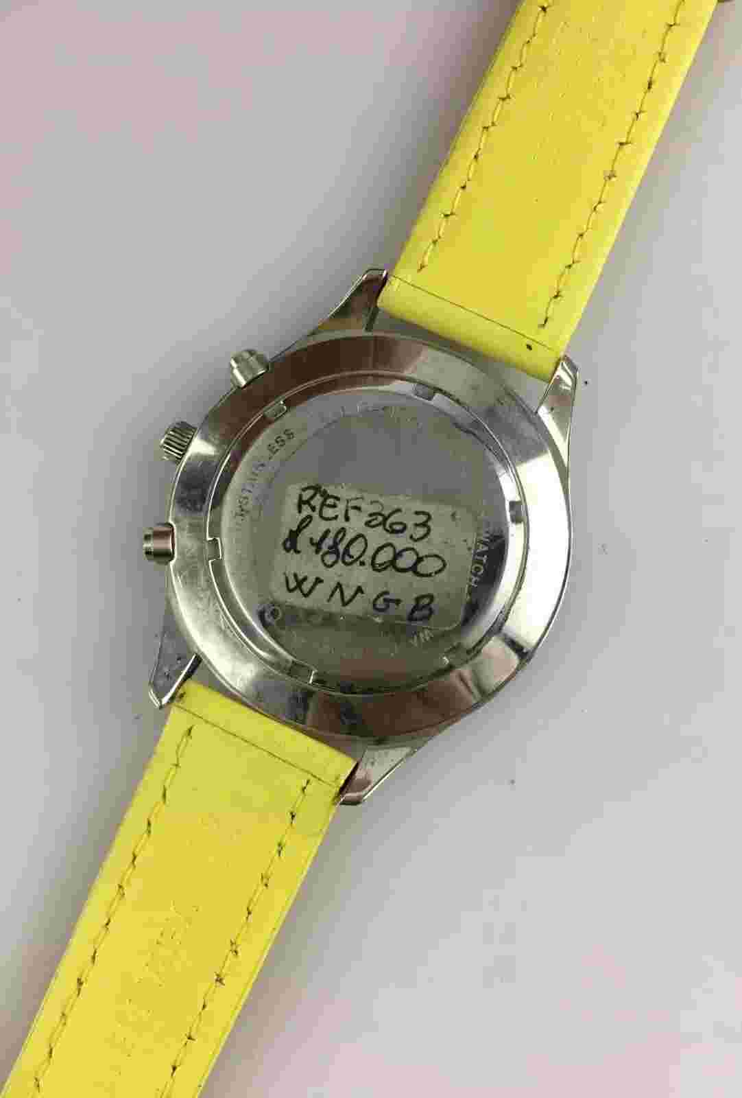 M&M Primo Emporio Chrono Quartz Watch 47 Mm Sport Men's Steel Used Works