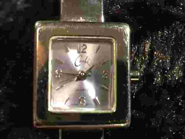 Caché Quartz Silvertone Bracelet Watch