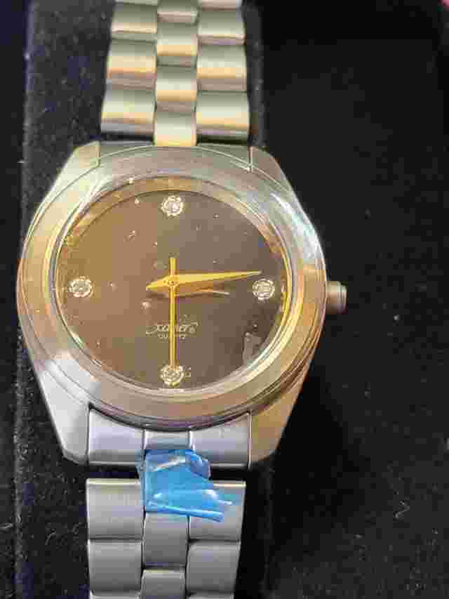 Xavier Quartz Ladies Titanium Watch with Diamonds NEW