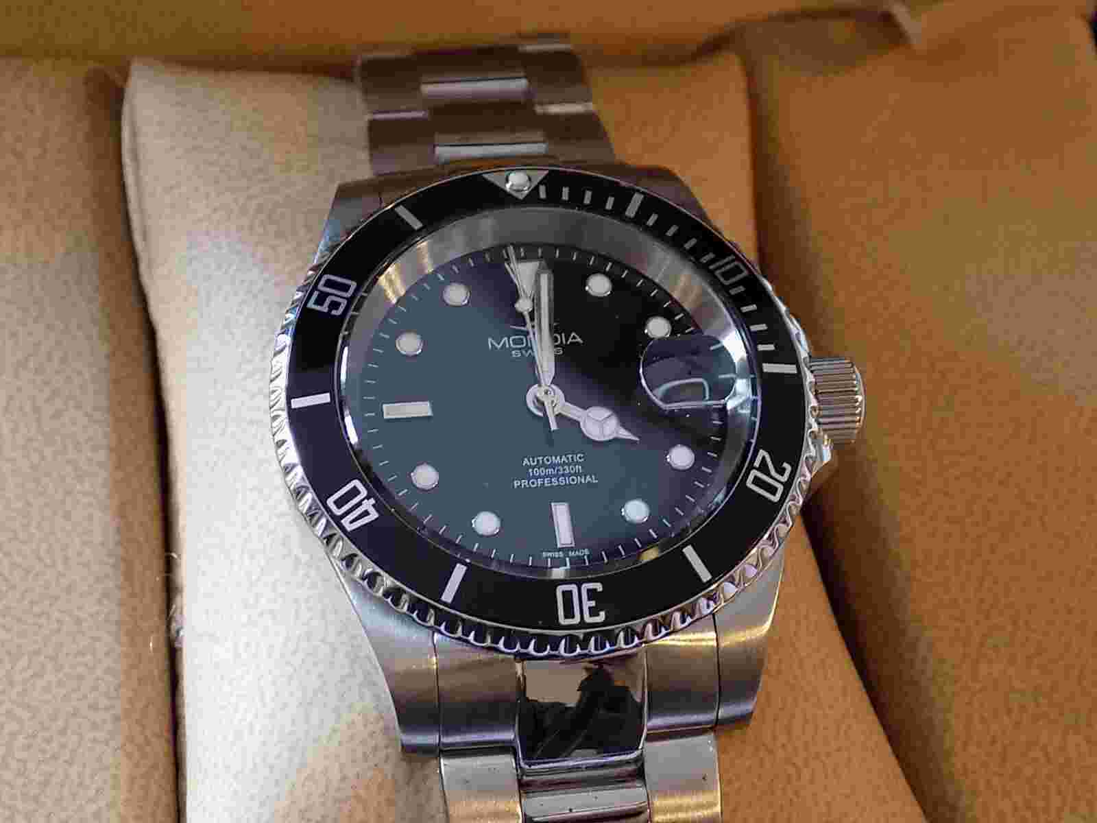 Mondia MS-216-SSBK-BK-OY Men's Wristwatch original genuine US