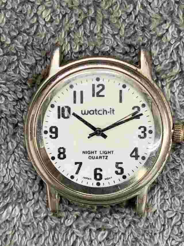 Vintage / Retro Women's Mens WATCH-IT Night Light Quartz Watch Works New Battery