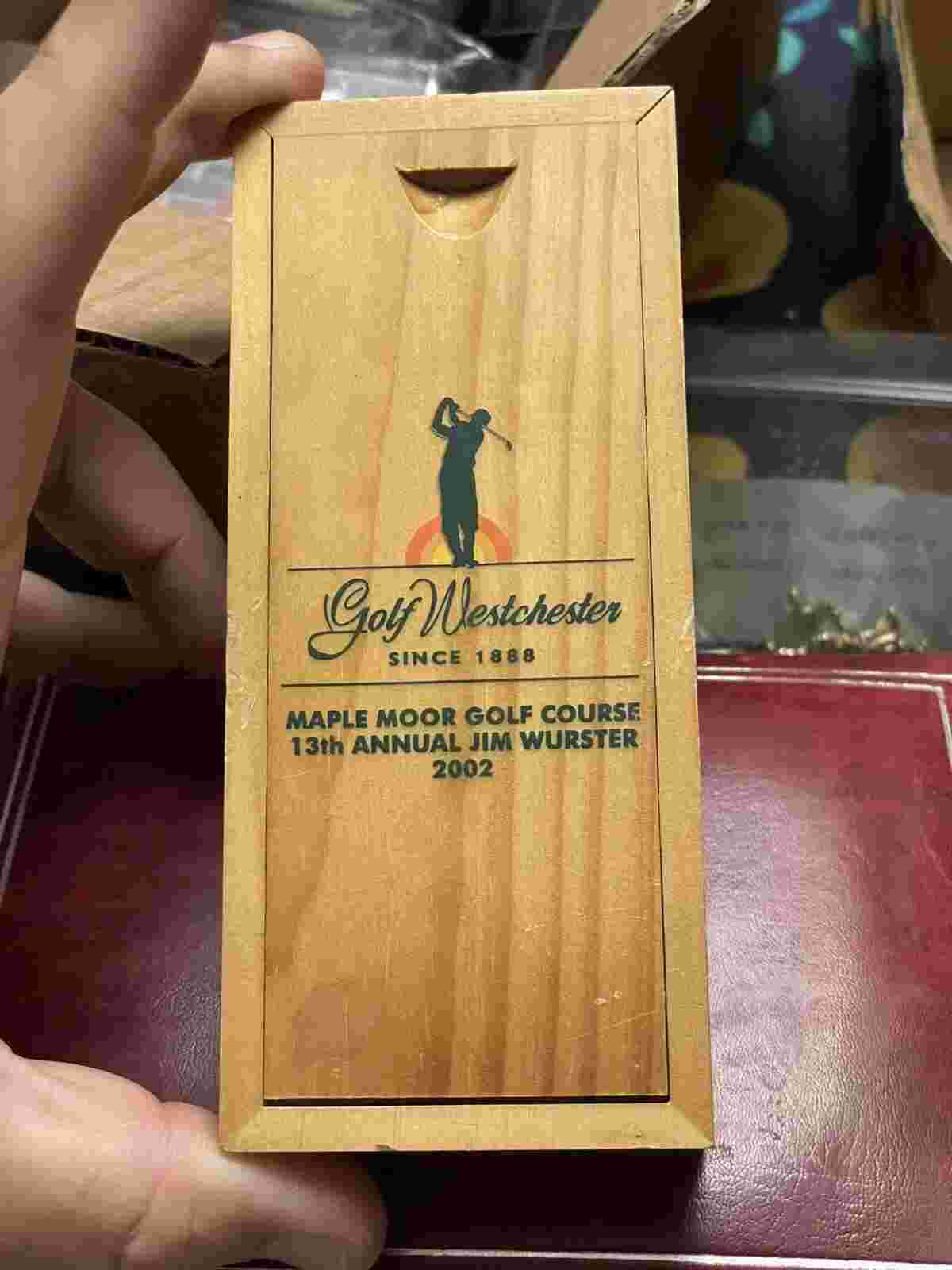 Golf Westchester Maple Moor Golf Course 13th Annual Jim Wurster Watch 2002 W/Box