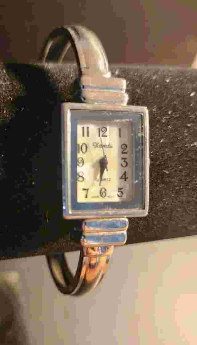 Xanadu Silver-tone Cuff Bracelet Watch