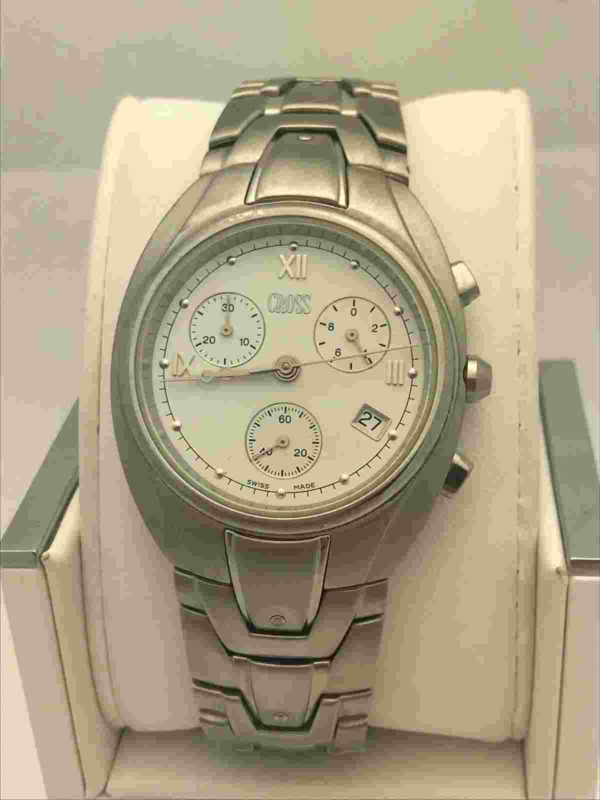 Cross Chronograph Watch Stainless Steel Mens GW20B