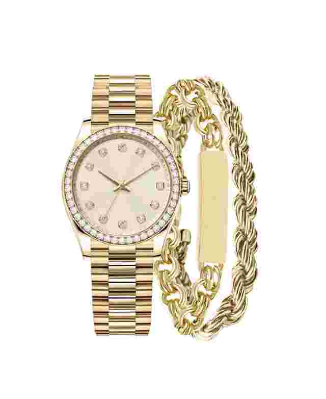 Jones New York Ladies Gold/Gold Stackable Sets