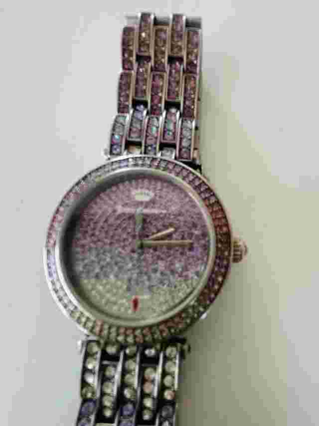 Juicy Couture Women's Victoria Stainless Steel Bling Watch Rare