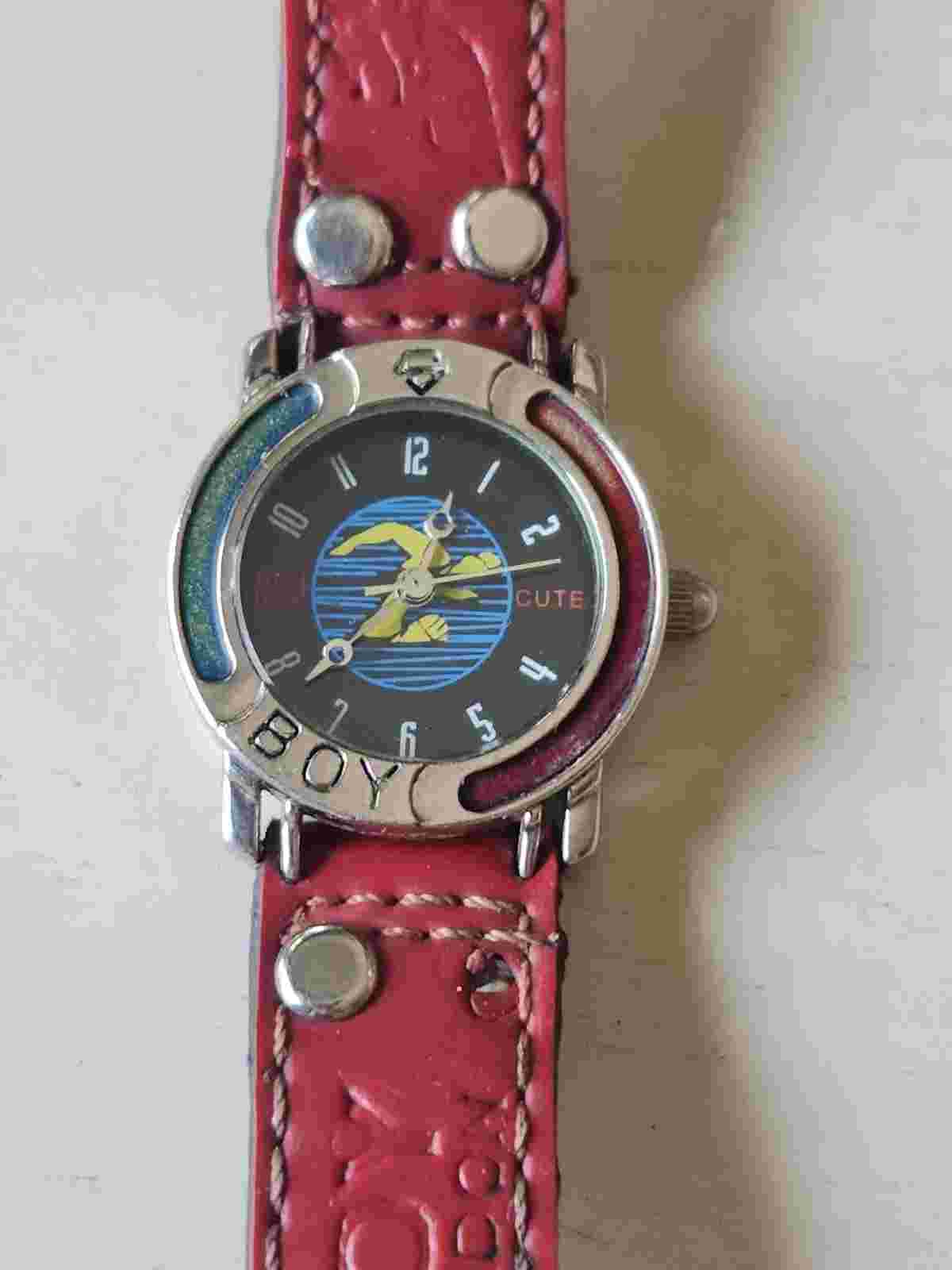 RARE BOY London  Swimmers Cute Vintage Womens Wristwatch UNTESTED
