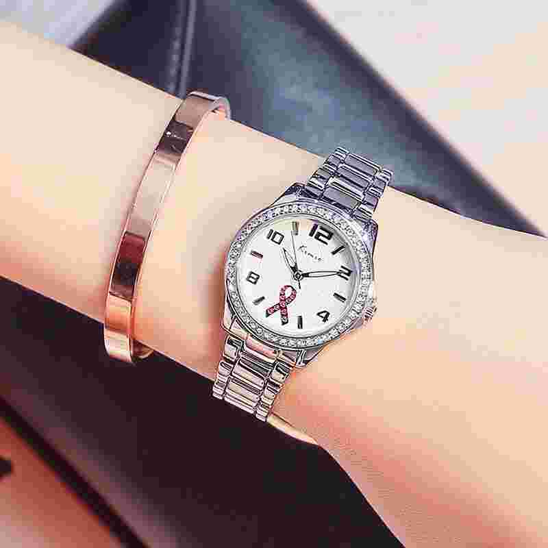 Kimio 6143 Women's Steel Silver Classic Glitter Wrist Watch
