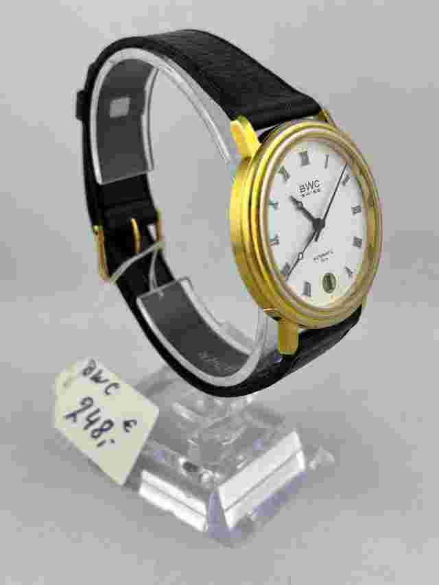 NOS Men's Wristwatch BWC Automatic Eta 2824-2 with Date, Works