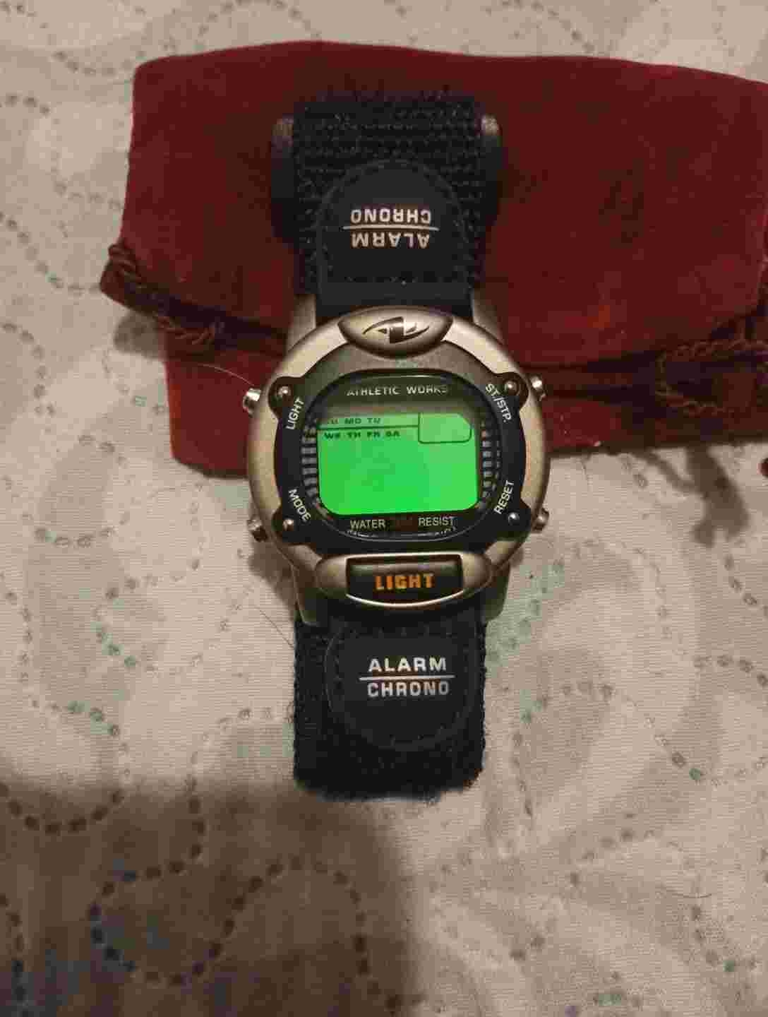 Athletic Works Mens Wrist Watch 30 M. Water Resistence Used