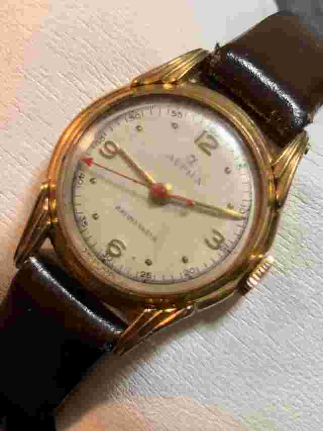 Vintage Swiss Alpha Schwarz-Etienne Mechanical Watch Gold Plated Needs Service
