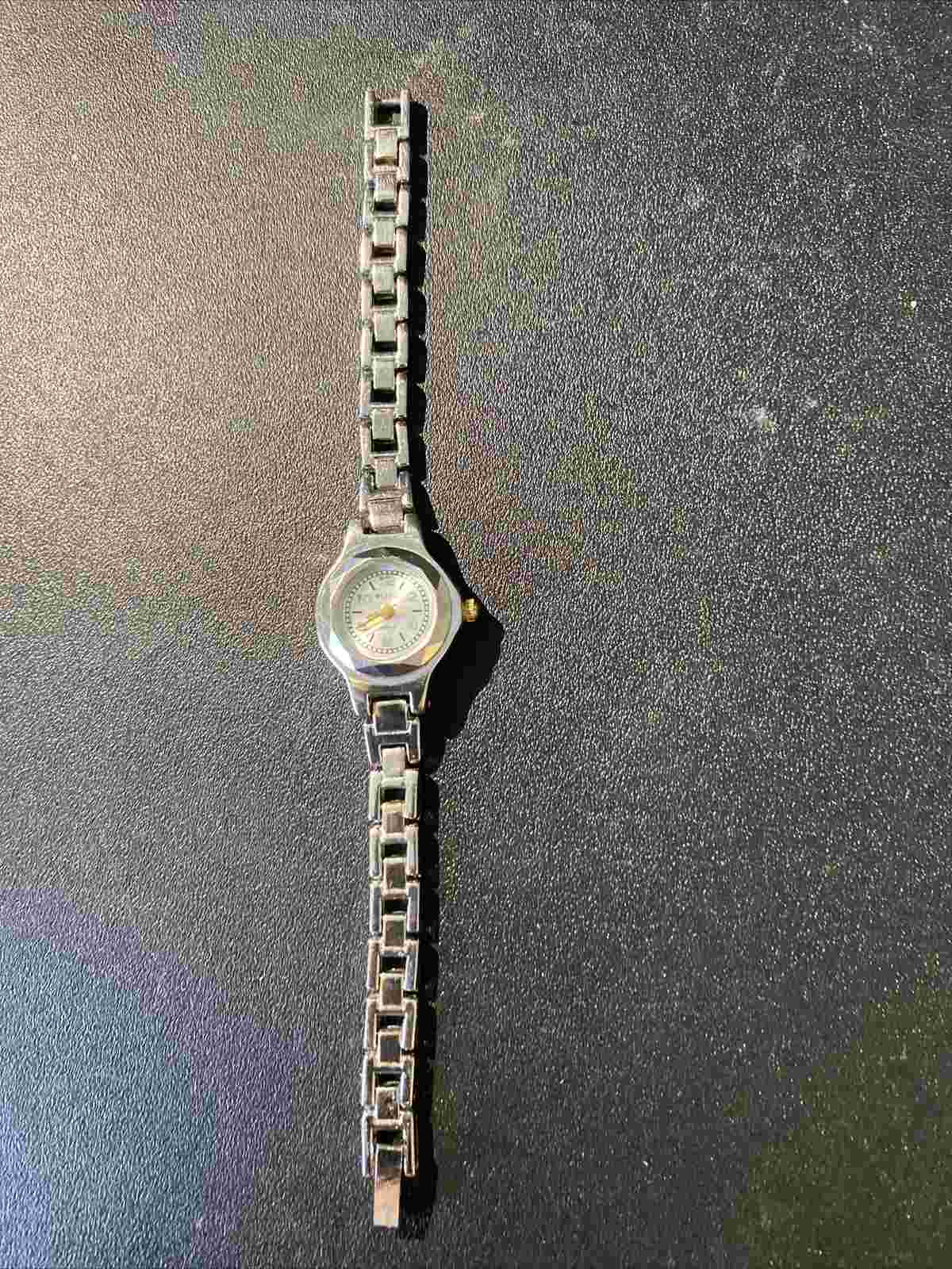 Bijou Woman's Quartz Stainless Watch. DOES NOT RUN BUT LIKELY JUST NEEDS BATTERY