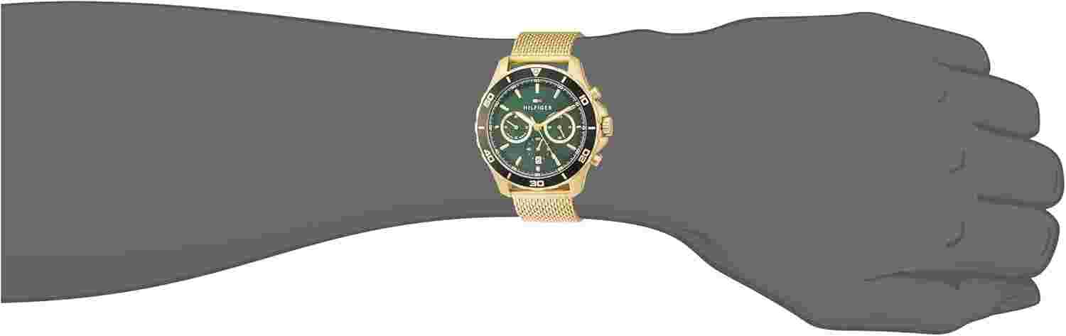 [Tommy Hilfiger] Watch JORDAN 1792093 Men's Gold