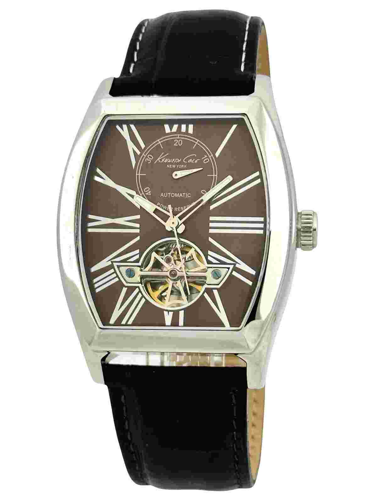 Kenneth Cole NY  Men's KC1983 Power Reserve Indicator Automatic Open Heart Watch