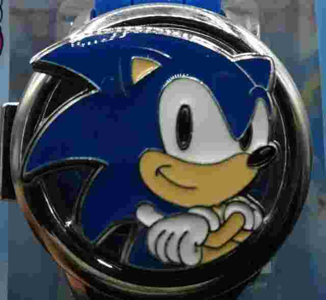 Sega Sonic the Hedgehog Top Spinner Flip Digital Rubber Watch *Needs Battery🔋*