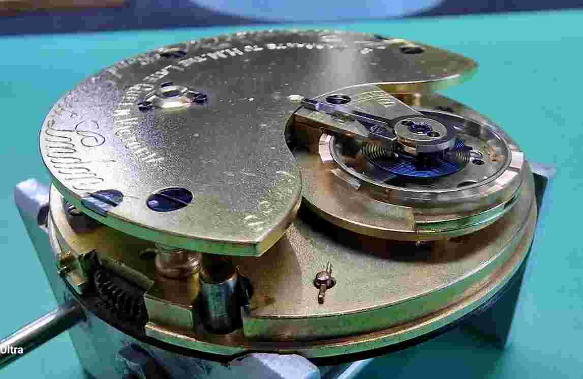 J.W.Benson Chronometer Turbilon  Carousel Pocket Watch Movement