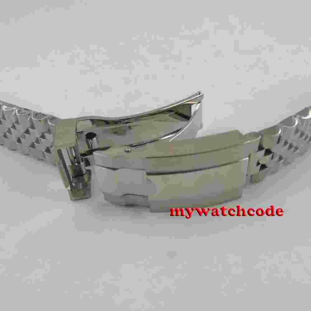 36mm BLIGER Pink Dial NH35A Miyota 8215 Automatic Mens Watch Jubilee Bracelet