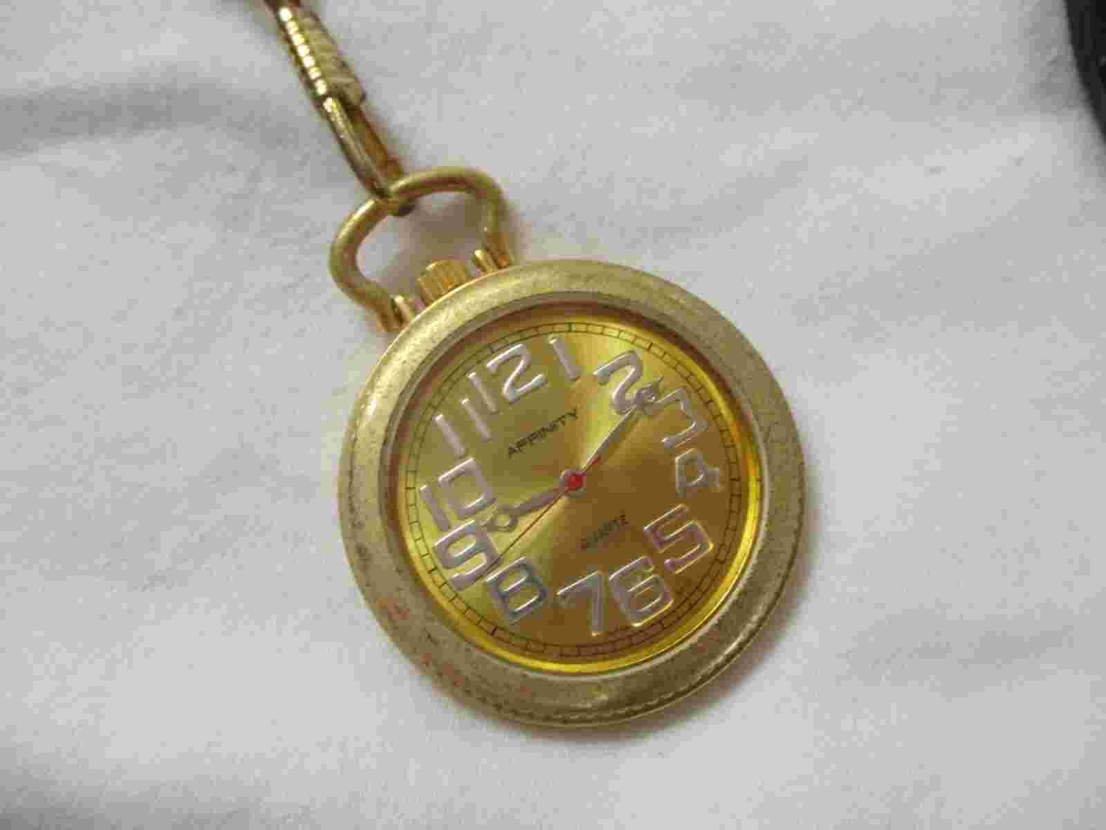Affinity Analog Pocket Watch with Quartz Movement