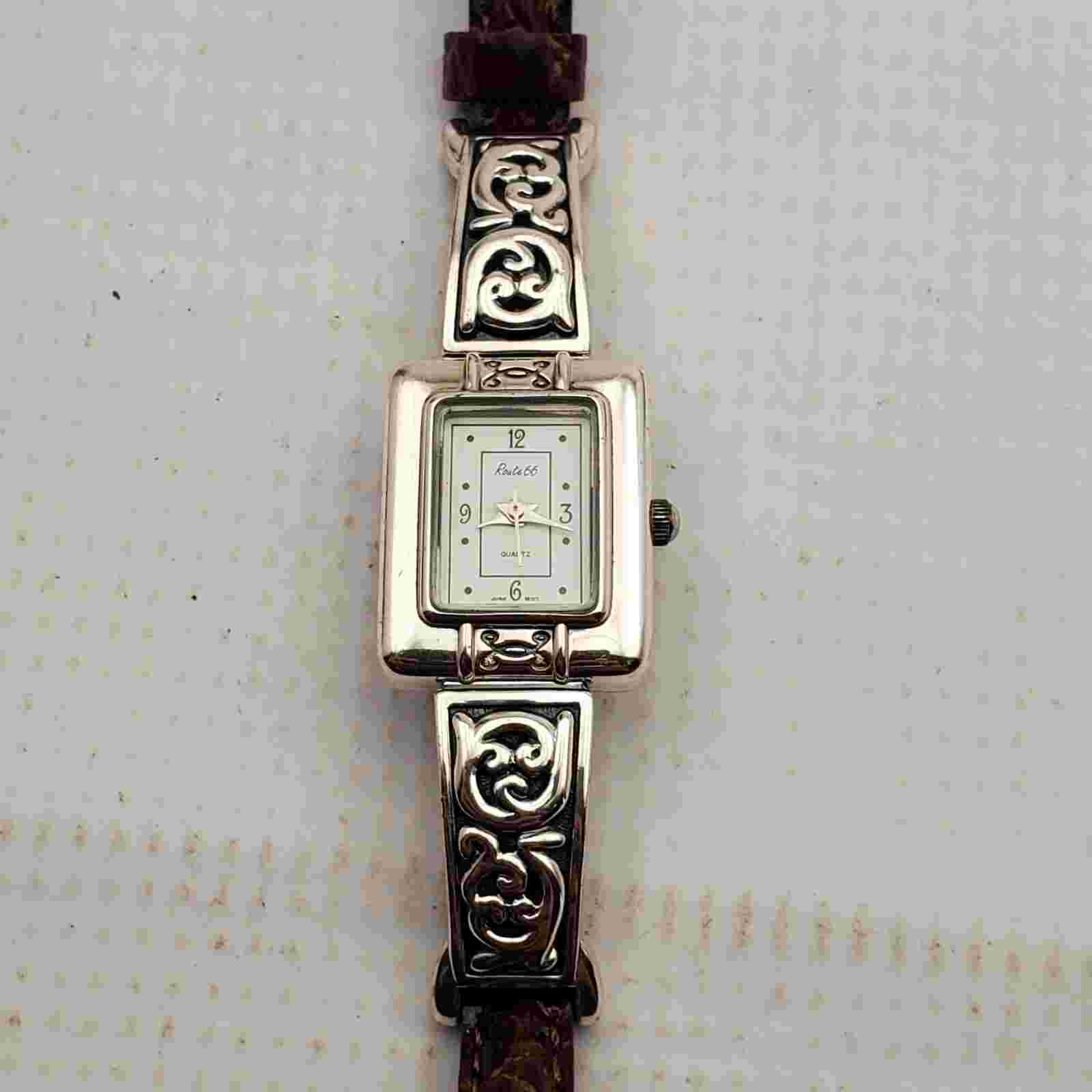 Route 66 QUARTZ WOMEN'S WATCH JAPAN MOV'T SILVER FACE NEW BATTERY