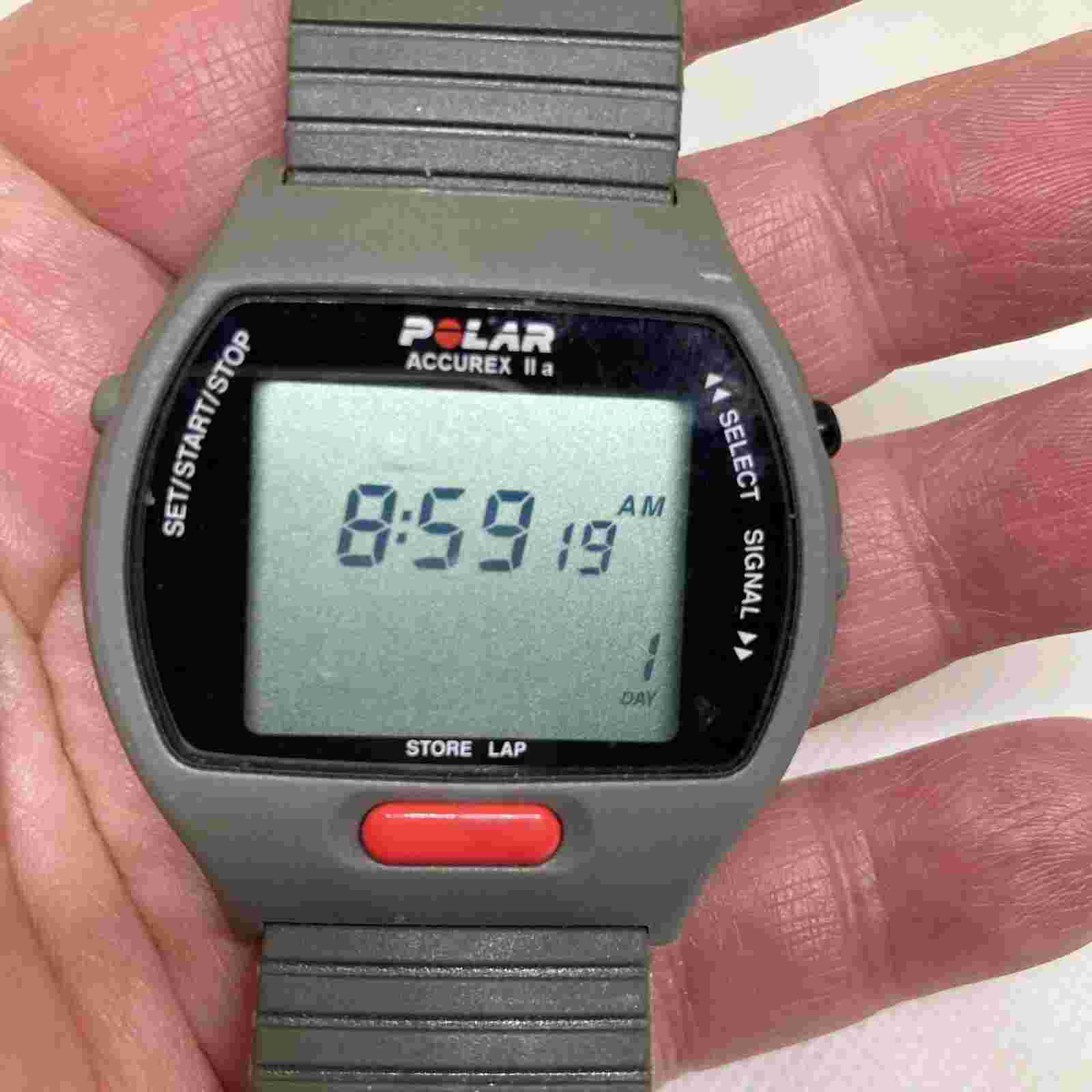 Polar Accurex II A Working Digital Watch/Stopwatch