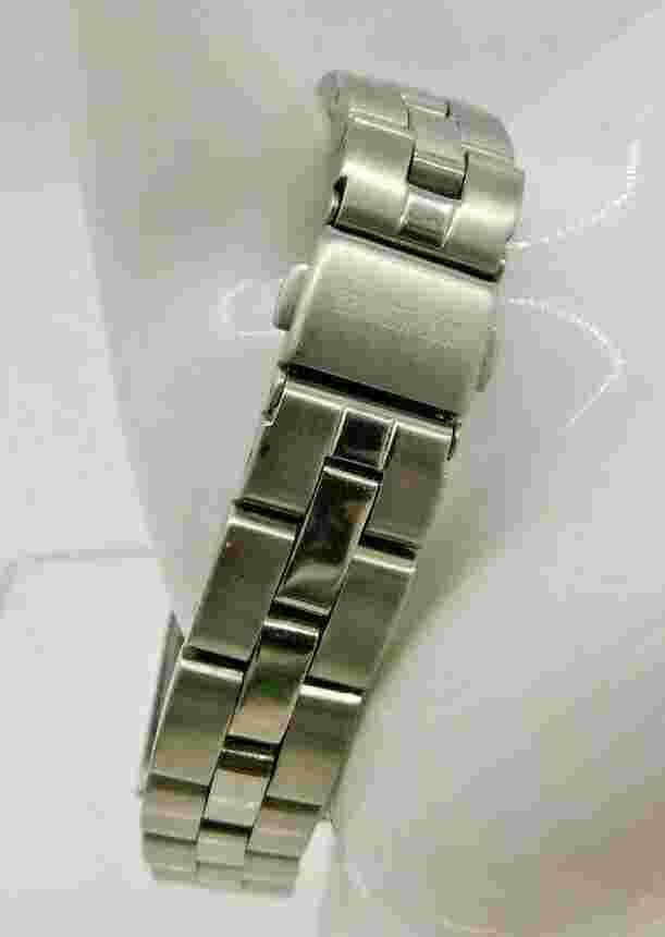 Kenneth Cole New York KC4245 Blue Rectangle Dial Silver Tone Fold Over Watch