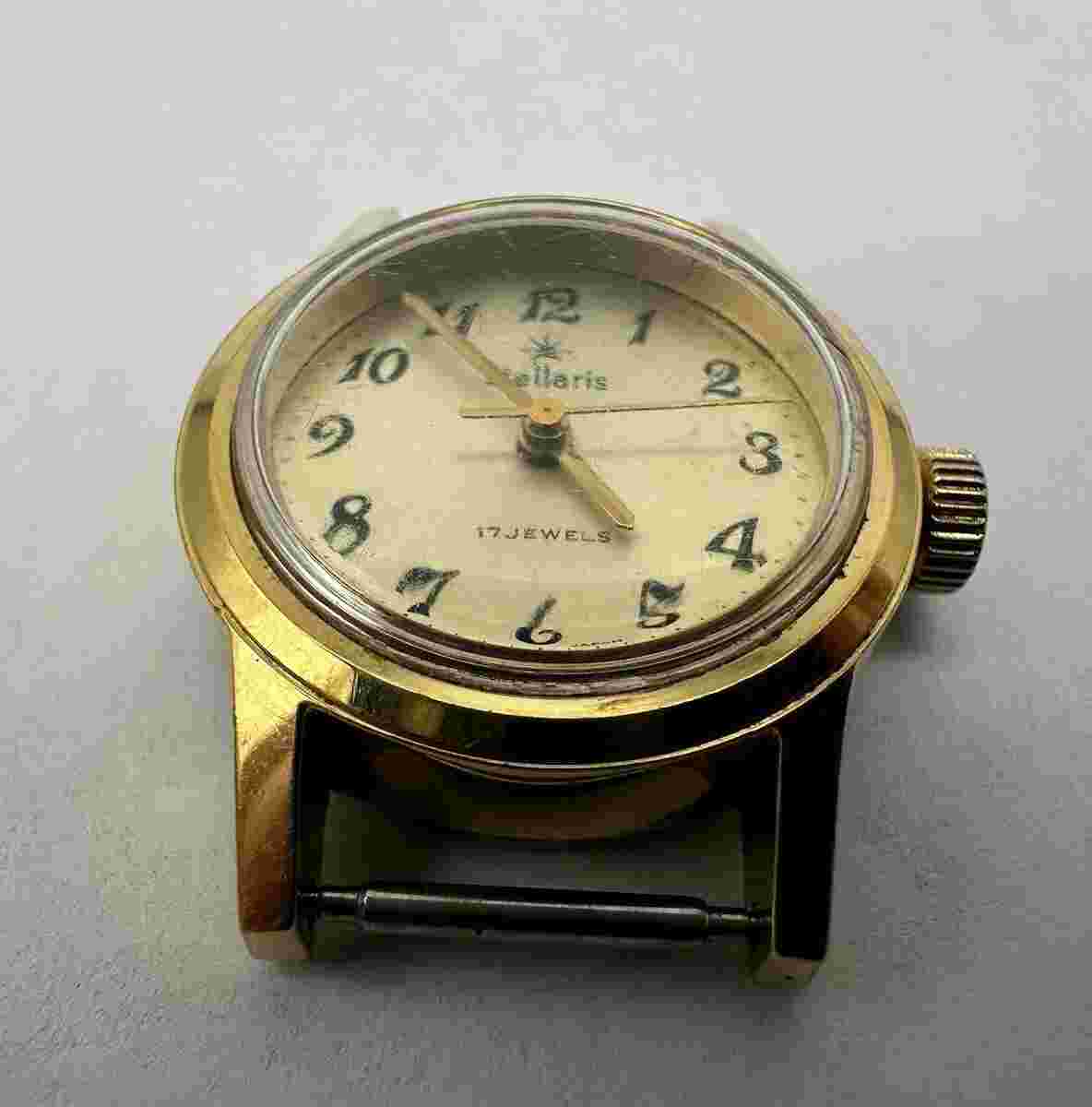 Stellaris Vintage Ladie’s Watch Gold Tone Japan Made *Running* Rare Small