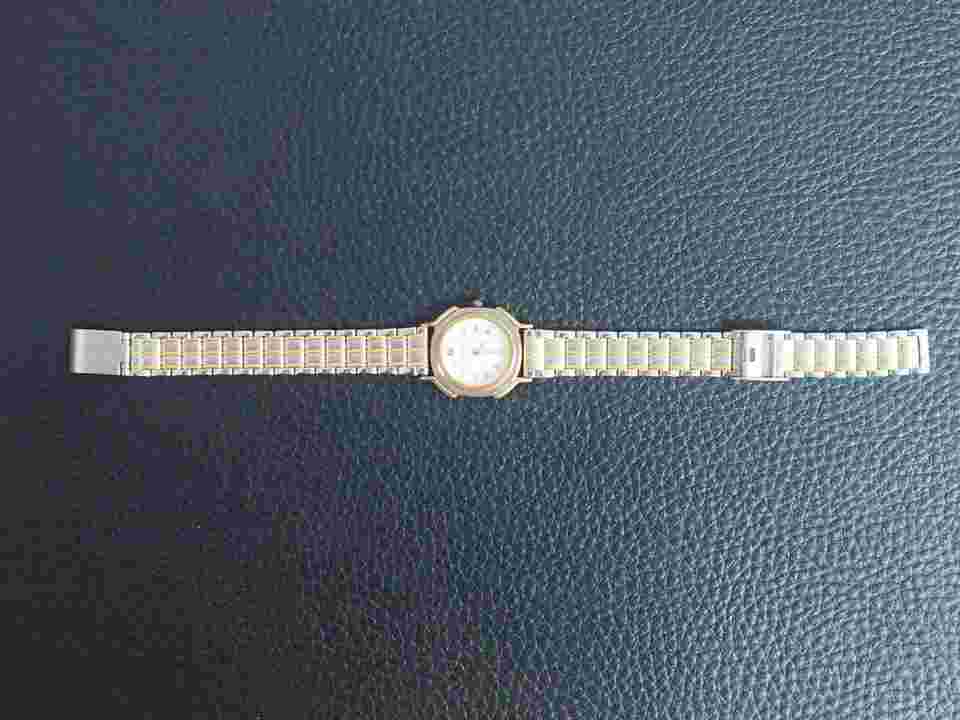 Charles Jourdan Women's Quartz Gold Combo Bezel Watch For Parts Sold-as-is 215-