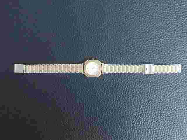 Charles Jourdan Women's Quartz Gold Combo Bezel Watch For Parts Sold-as-is 215-