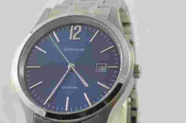 Sekonda N3728 Men's Watch Quartz with Steel Band 1 1/2in Wrist Watch Very Nice