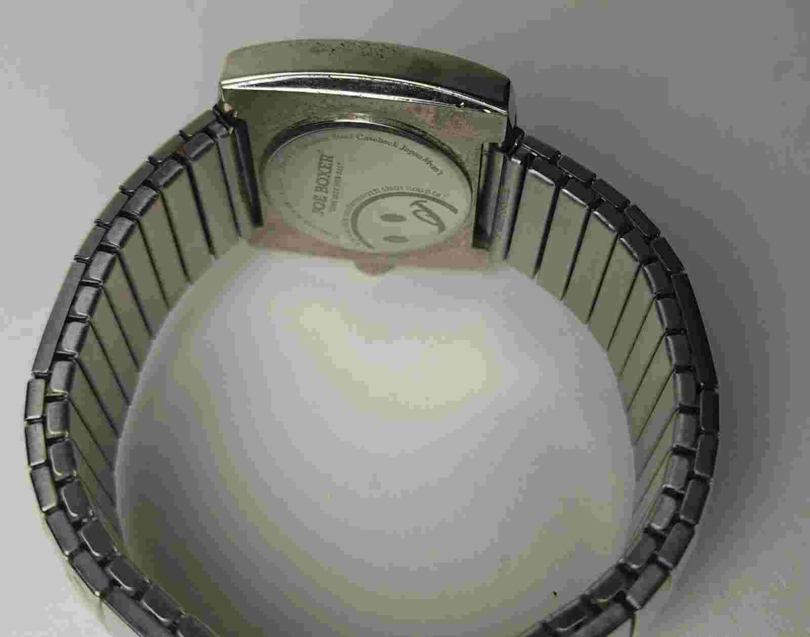 Joe Boxer Smiley Watch-Stainless steel caseback Japanese movement- vintage