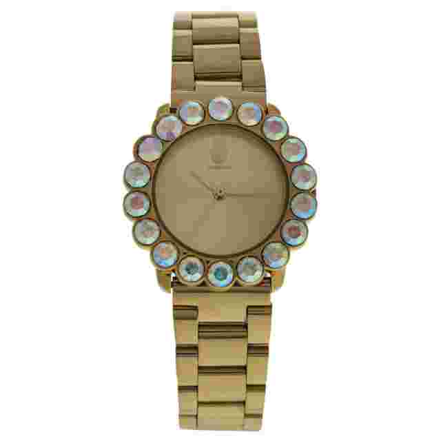 MSHSCG-2 Scarlett - Gold Stainless Steel Bracelet Watch by Manoush for Women