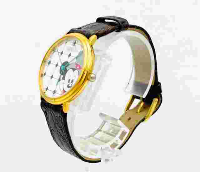 Vintage Mickey Mouse Apollo Watch Disney Quartz Analog Gray Hat New Battery
