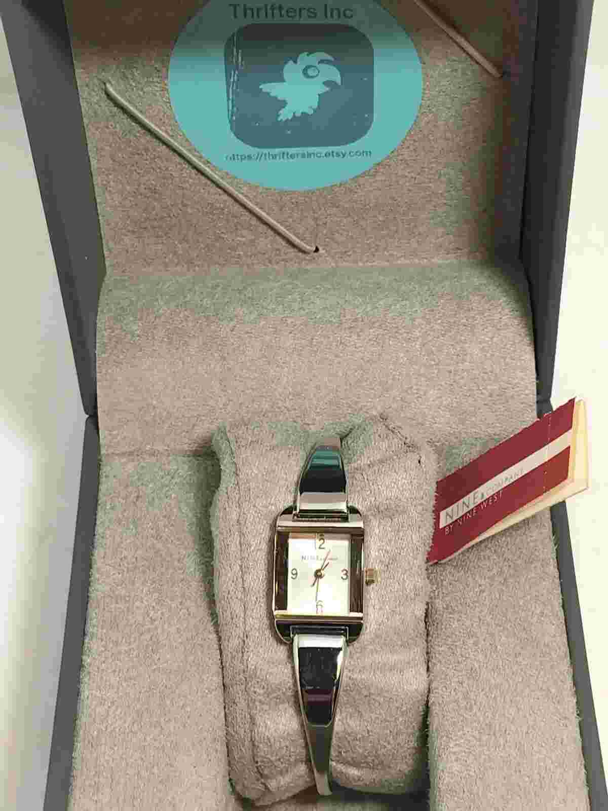 Vintage Nine & Company Silver Tone Wrist Watch, New Old Stock