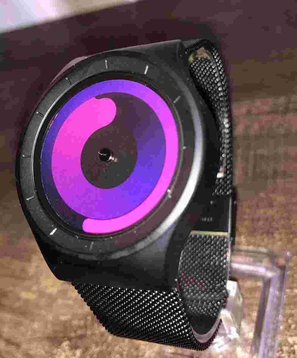 ZIIIRO MYSTERY DIAL WATCH, COOL UNIQUE FUTURISTIC SPACE AGE CRAZY HOUR 🛸