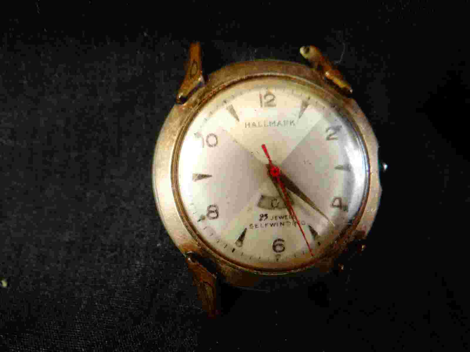 Vintage 1960’s Men’s HALLMARK 35mm Date AUTOMATIC Watch 25 J Working