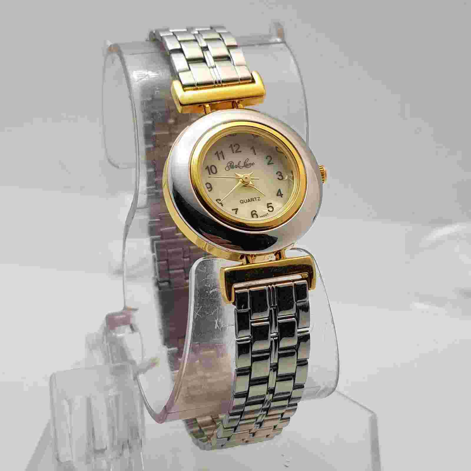 Park Lane Women's Watch Cream Dial Stainless Steel Silver Band....NEW BATTERY