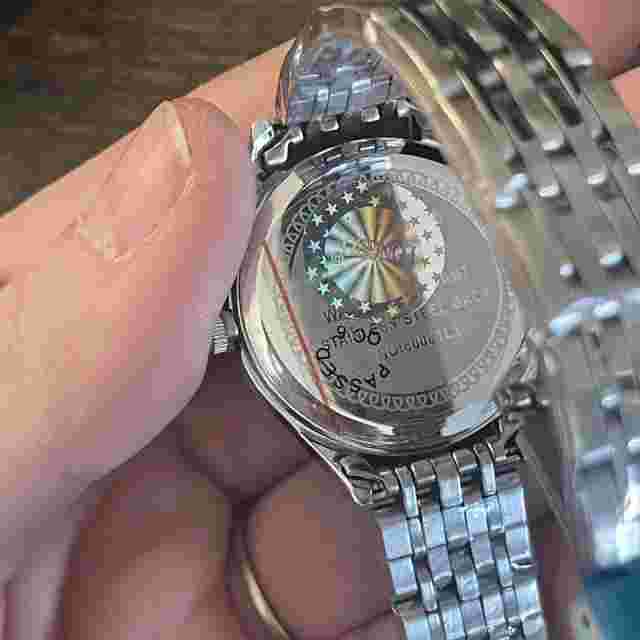 LONGBO DAY LADIES' WATCH QUARTZ BLACK FACE - STAINLESS STEEL WATCH w/ Case