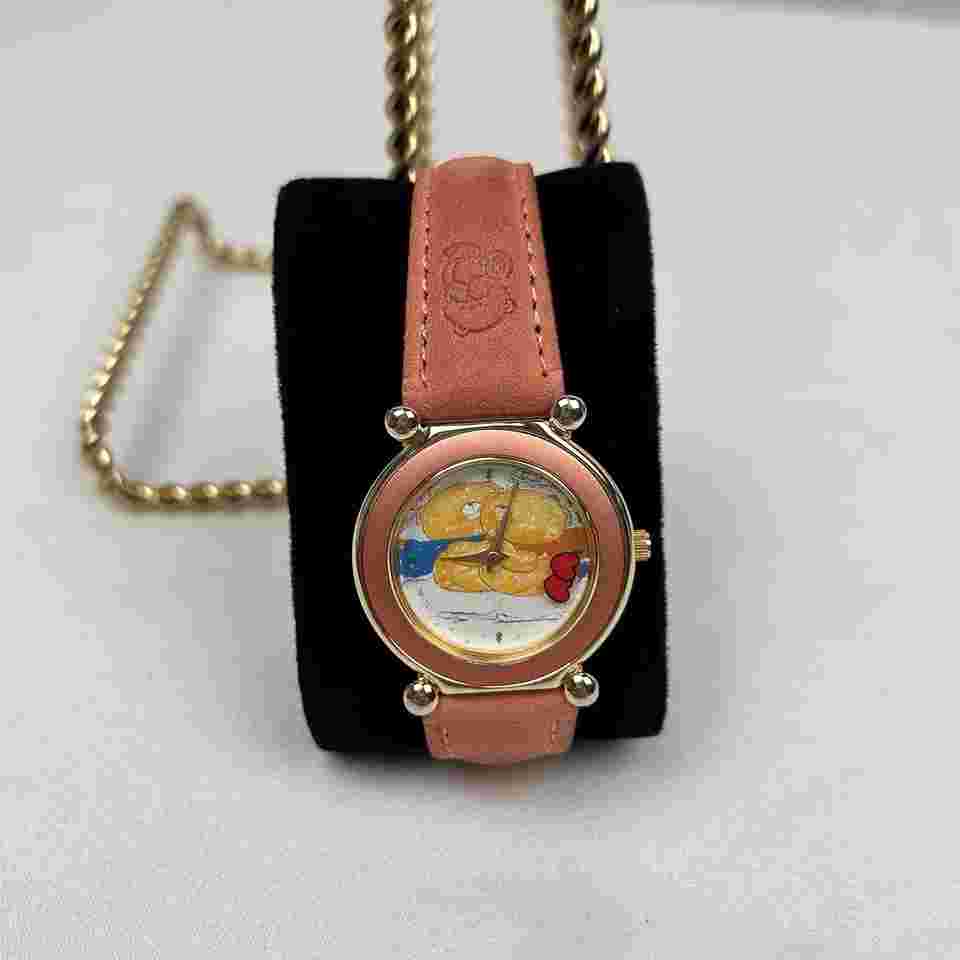 Hugging Bears Wristwatch Forever Friends Moving Hearts On Second Hand 6"-7.5"