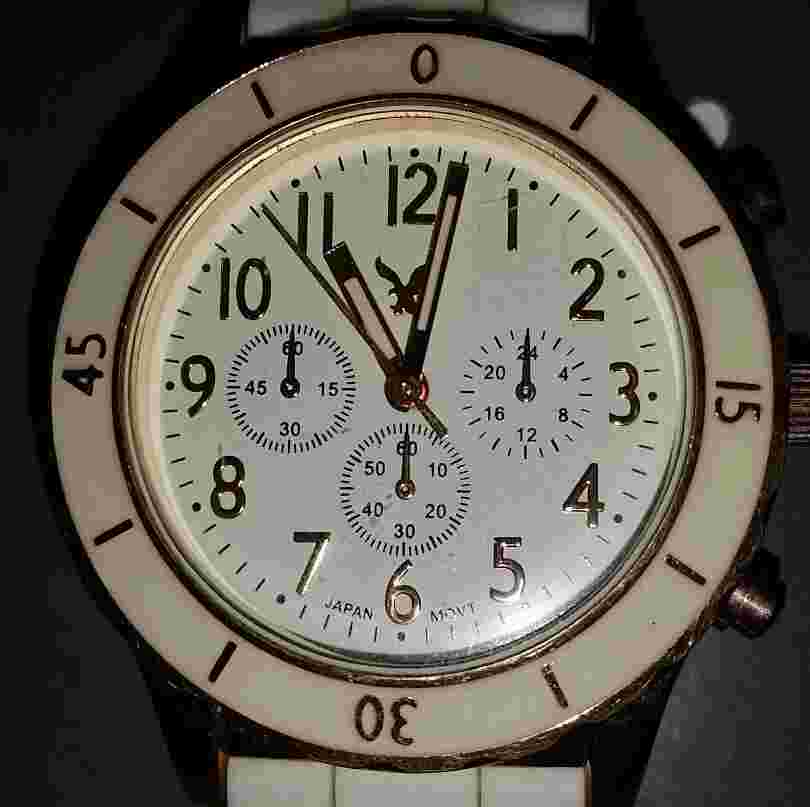 American Eagle Outfitters Watch White Silicon Band Excellent FAST SHIPPING!