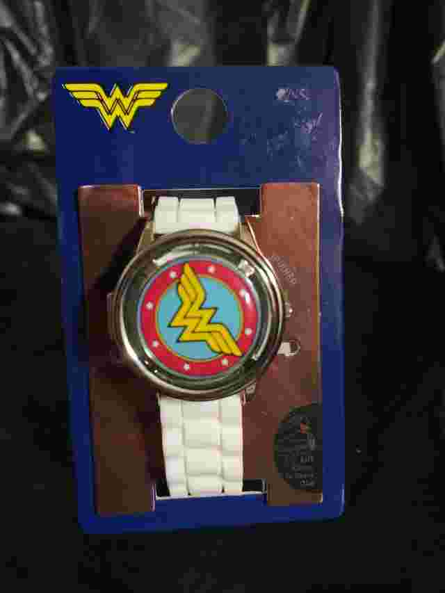 DC Comics Wonder Woman Spinner Adult Watch Flip Cover Diana Justice League NEW