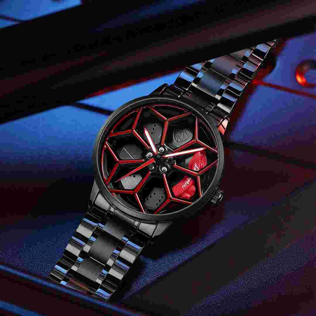 Watch Stainless Steel Men's Wheel Watch Lamborghini Quartz Waterproof Classic