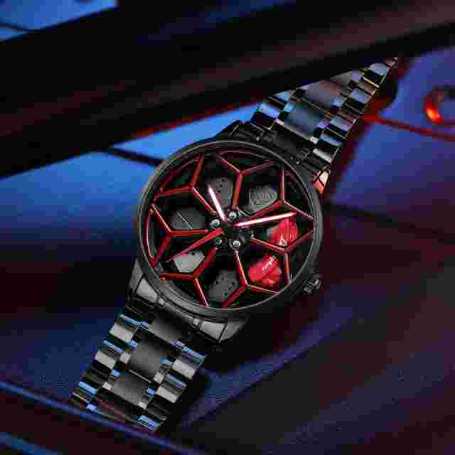 Watch Stainless Steel Men's Wheel Watch Lamborghini Quartz Waterproof Classic