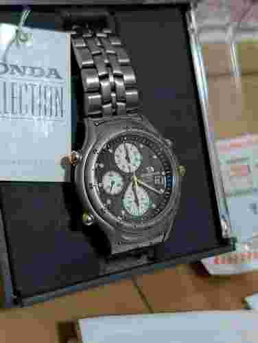 HONDA COLLECTION Watch Silver FT-01 Racing Chronograph A Wristwatch YM56-0A10