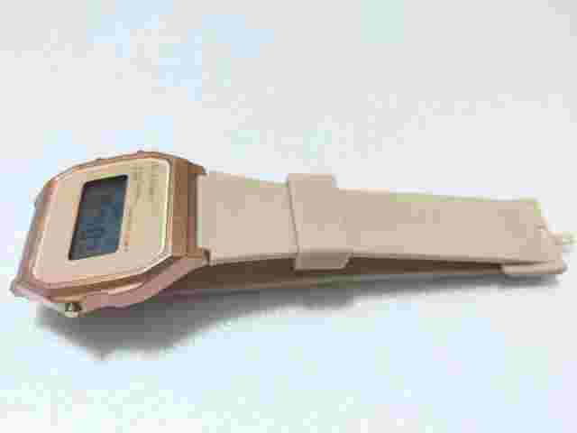 Diggital Watch BluePlanet　 Japan　 beige color　  [New}　Daiso